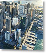 Sydney Downtown - Aerial View Metal Print