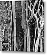 Ta Prohm Roots And Stone 09 Metal Print