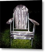 Adirondack Chair Painted With Light Metal Print