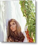 Talitha Getty Leaning On A Wall Metal Print