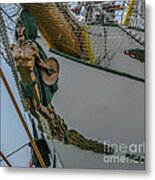 Tall Ship Masthead - Cisne Branco - Brazilian Tall Ship Metal Print