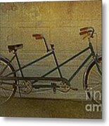 Tandem Bike Metal Print