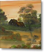 Tangerine Dreams At Fall. Metal Print