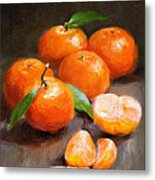 Tangerines Metal Print