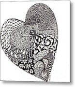 Tangled Heart Metal Print