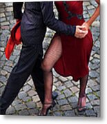 Tango Dancers Metal Print