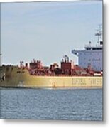 Tanker Bow Lind Metal Print