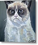 Tard - Grumpy Cat Metal Print