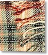 Tartan Scarf Metal Print