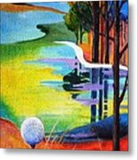 Tee Off Mindset- Golf Series Metal Print