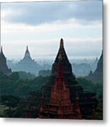 Temples In Bagan, Myanmar Metal Print