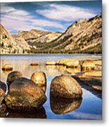 Tenaya Lake Stones Metal Print