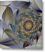 Tender Flowers Dream-fractal Art Metal Print