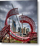 Tennessee - Nashville Through Sculpture Metal Print