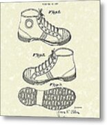 Tennis Shoe 1938 Patent Art Metal Print