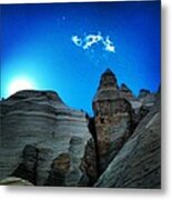 Tent Rocks Metal Print