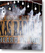 Texas Radio In The Mist Metal Print