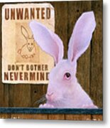 That Unwanted Hare... Metal Print