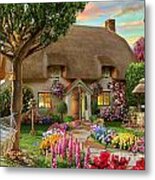 Thatched Cottage Metal Print