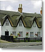 Thatched Cottages In Repton Metal Print