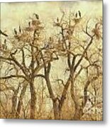 Thats A Lot Of Great Blue Heron Metal Print
