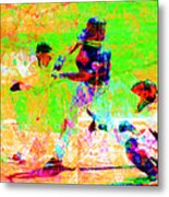 The All American Pastime 20140501 Square Metal Print