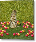 The Apple Mouse Metal Print
