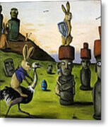The Battle Over Easter Island Metal Print