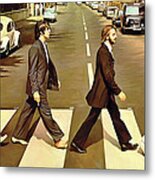 The Beatles Abbey Road Artwork Metal Print