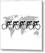 The Bicycle Race 3 Metal Print