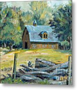 The Blue Barn Metal Print