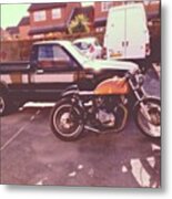 The Chevy And Motorscooter! #chevys10 Metal Print