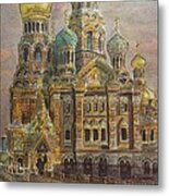 The Church Of Our Savior On The Spilled Blood  St Petersburg Metal Print