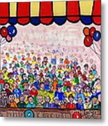 The Circus Crowd Metal Print