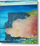 The Cliffs Of Moher Ireland Metal Print