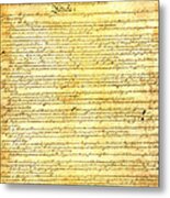 The Constitution Of The United States Of America Metal Print