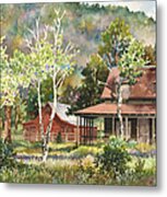 The Delonde Homestead At Caribou Ranch Metal Print