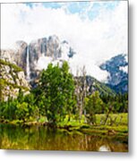 The Door To Heaven Above Yosemite National Park Metal Print