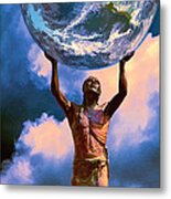The Earth Is In Our Hands Metal Print