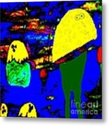 The Egg Came First Metal Print