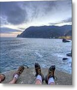 The End Of The Day In Monterosso Metal Print