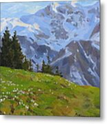The Evening In Mountains Metal Print