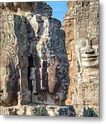 The Faces Of Ancient Khmer Metal Print