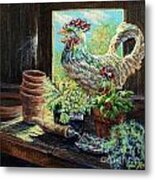 The Garden Shed Metal Print