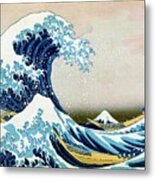 The Great Wave Off Kanagawa Metal Print