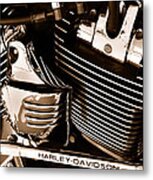 The King - Harley Davidson Road King Engine Metal Print