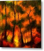 The Lighted Path Metal Print