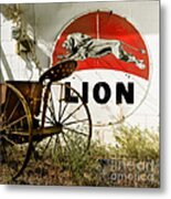 The Lion And The Chariot Metal Print