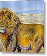The Lion Rules Metal Print