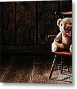The Lonely Forgotten Bear Metal Print